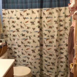Rustic Wildlife Shower Curtain